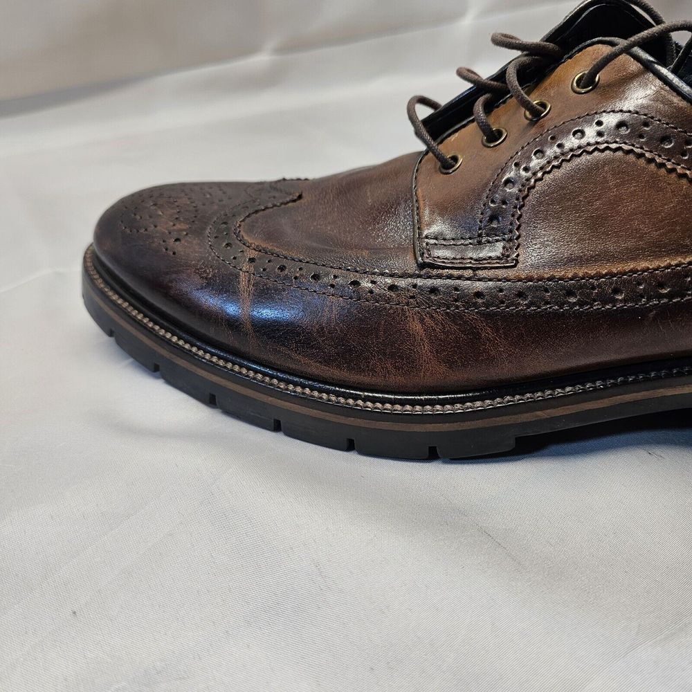 Johnston Murphy Mens XC Flex wingtip‎ Sheepskin Dress Shoe 20-5512 US Size 10 M - Picture 16 of 16